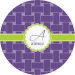 Waffle Weave Multipurpose Round Labels - 4" (Personalized)