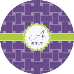 Waffle Weave Multipurpose Round Labels - 4" (Personalized)