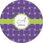 Waffle Weave Multipurpose Round Labels - 5" (Personalized)