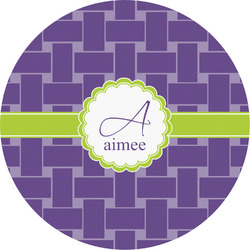 Waffle Weave Multipurpose Round Labels - 5" (Personalized)