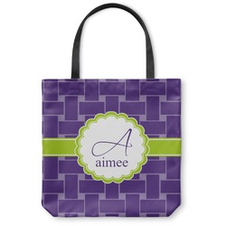 Waffle Weave Canvas Tote Bag - Medium - 16"x16" (Personalized)