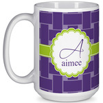 Waffle Weave 15 Oz Coffee Mug - White (Personalized)