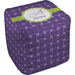 Waffle Weave Cube Pouf Ottoman - 18" (Personalized)