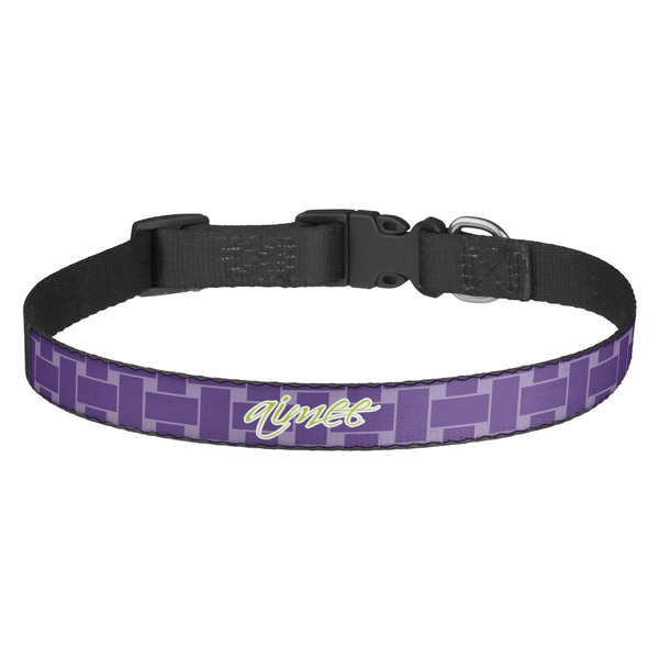 Custom Waffle Weave Dog Collar - Medium (Personalized)