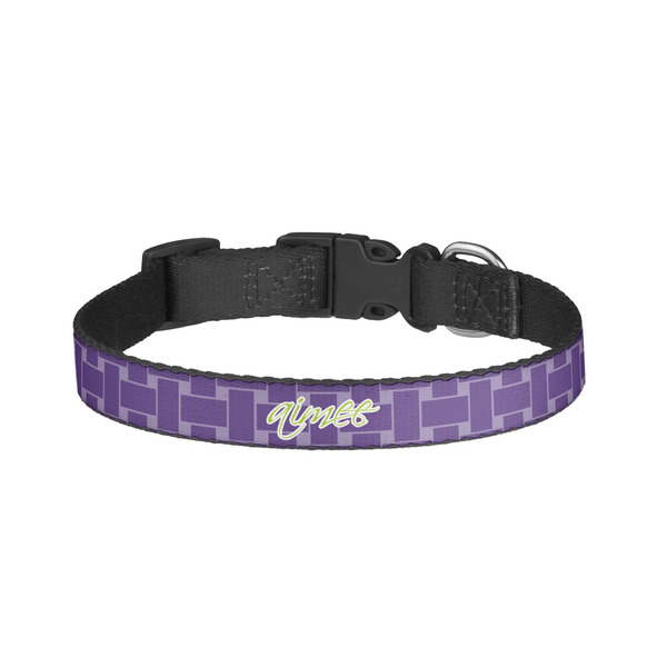 Custom Waffle Weave Dog Collar - Small (Personalized)