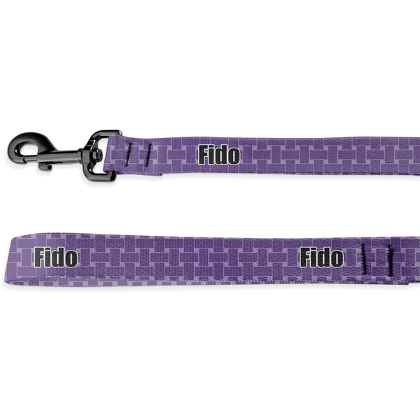 Custom Waffle Weave Dog Leash - 6 ft (Personalized)