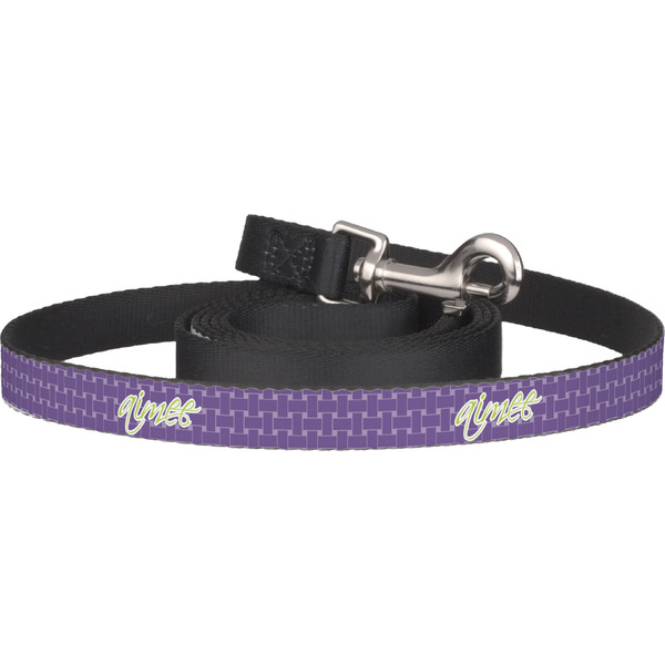 Custom Waffle Weave Dog Leash (Personalized)