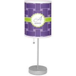 Waffle Weave 7" Drum Lamp with Shade Linen (Personalized)
