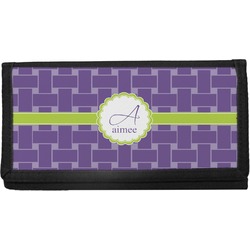 Waffle Weave Canvas Checkbook Cover (Personalized)