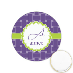 Waffle Weave Printed Cookie Topper - 1.25" (Personalized)