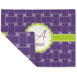 Waffle Weave Double-Sided Linen Placemat - Single w/ Name and Initial