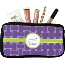 Waffle Weave Makeup / Cosmetic Bag - Small (Personalized)