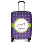 Waffle Weave Suitcase - 24" Medium - Checked (Personalized)