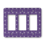 Waffle Weave Rocker Style Light Switch Cover - Three Switch