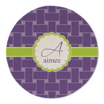 Waffle Weave Round Linen Placemat - Single Sided (Personalized)