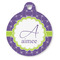 Waffle Weave Round Pet ID Tag - Large - Front