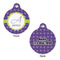 Waffle Weave Round Pet Tag - Front & Back