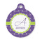 Waffle Weave Round Pet Tag