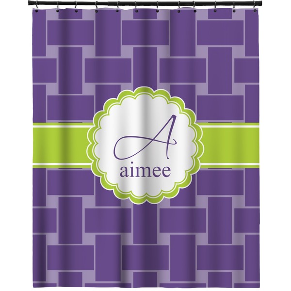 Custom Waffle Weave Extra Long Shower Curtain - 70"x84" (Personalized)