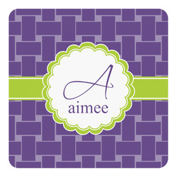 Waffle Weave Square Decal - Small (Personalized)