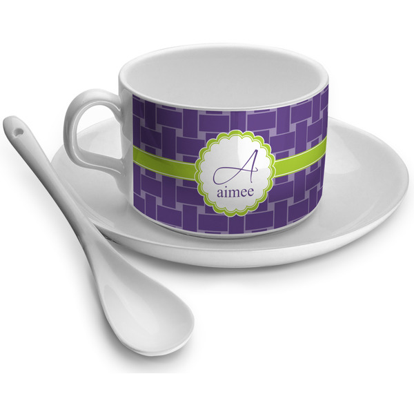 Custom Waffle Weave Tea Cup - Single (Personalized)