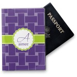 Waffle Weave Vinyl Passport Holder (Personalized)