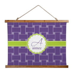 Waffle Weave Wall Hanging Tapestry - Wide (Personalized)