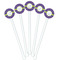 Waffle Weave White Plastic 5.5" Stir Stick - Fan View