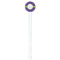 Waffle Weave White Plastic 7" Stir Stick - Round - Single Stick