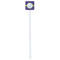 Waffle Weave White Plastic Stir Stick - Double Sided - Square - Single Stick