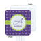 Waffle Weave White Plastic Stir Stick - Single Sided - Square - Approval