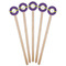 Waffle Weave Wooden 6" Stir Stick - Round - Fan View