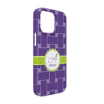 Waffle Weave iPhone Case - Plastic - iPhone 13 (Personalized)