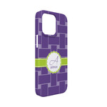 Waffle Weave iPhone Case - Plastic - iPhone 13 Mini (Personalized)