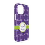 Waffle Weave iPhone Case - Plastic - iPhone 13 Pro (Personalized)