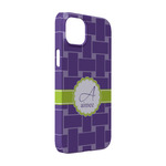 Waffle Weave iPhone Case - Plastic - iPhone 14 (Personalized)