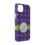 Waffle Weave iPhone Case - Plastic - iPhone 14 Pro (Personalized)