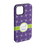 Waffle Weave iPhone Case - Rubber Lined - iPhone 15 (Personalized)