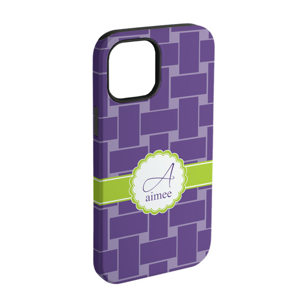 Custom Waffle Weave iPhone Case - Rubber Lined - iPhone 15 (Personalized)