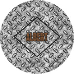 Diamond Plate Multipurpose Round Labels - 1" (Personalized)