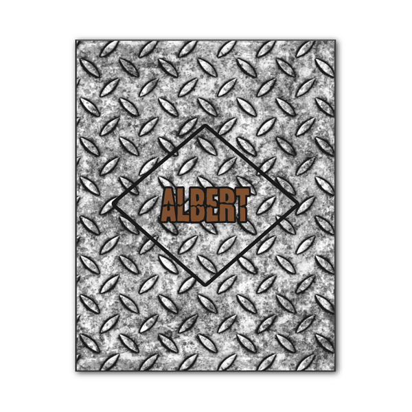 Custom Diamond Plate Wood Print - 11x14 (Personalized)