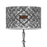 Diamond Plate 12" Drum Lamp Shade - Poly-film (Personalized)