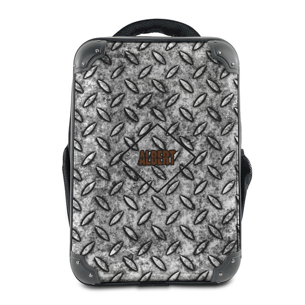 Custom Diamond Plate 15" Hard Shell Backpack (Personalized)