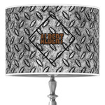 Diamond Plate 16" Drum Lamp Shade - Poly-film (Personalized)