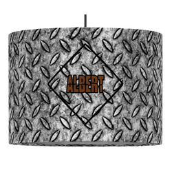 Diamond Plate Drum Pendant Lamp (Personalized)