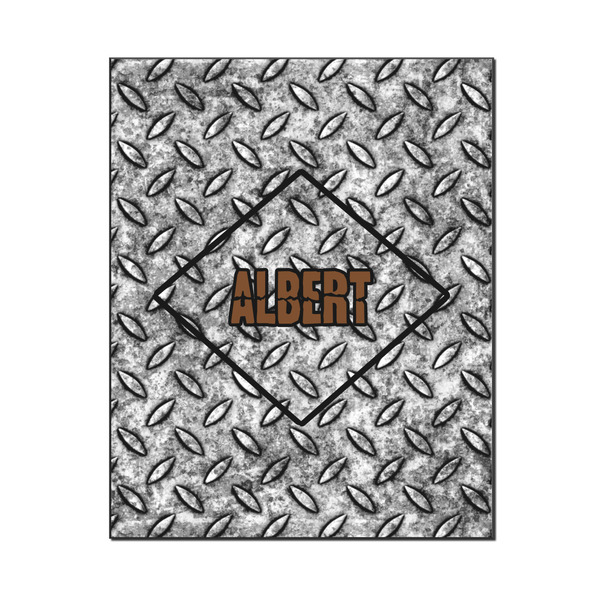 Custom Diamond Plate Wood Print - 16x20 (Personalized)