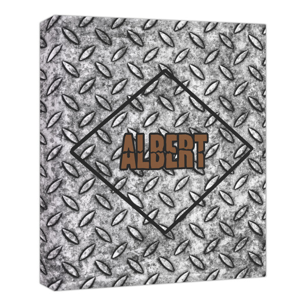 Custom Diamond Plate Canvas Print - 20x24 (Personalized)