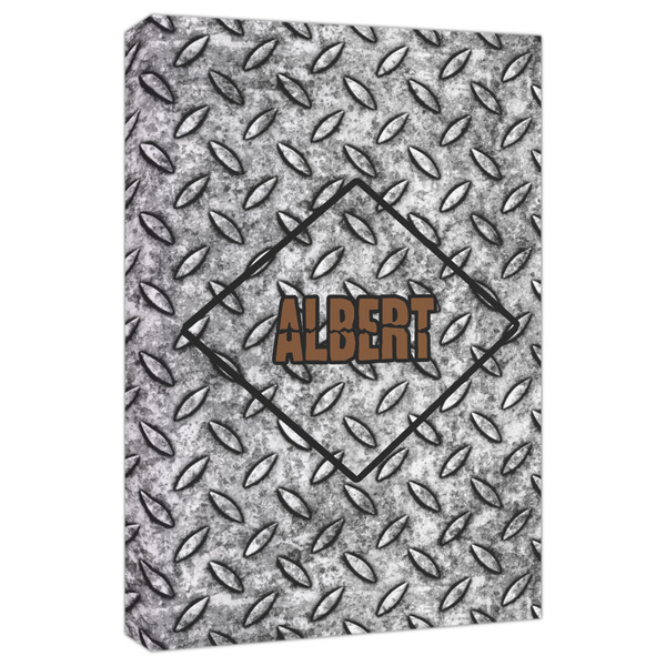 Custom Diamond Plate Canvas Print - 20x30 (Personalized)