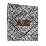 Diamond Plate 3 Ring Binder - Full Wrap - 1" (Personalized)