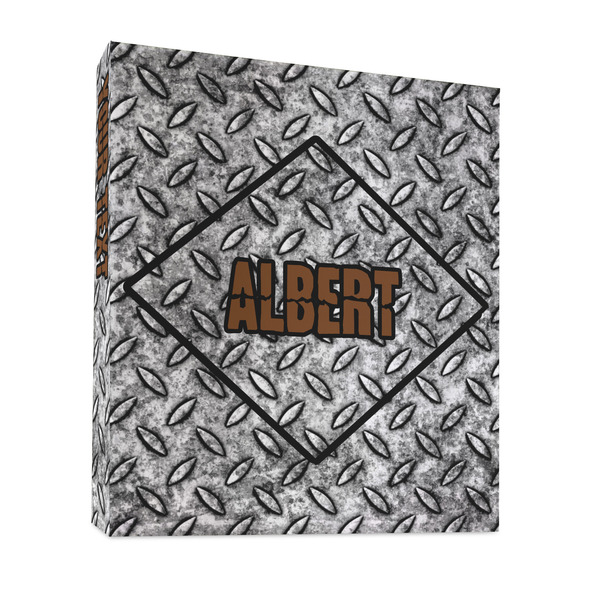 Custom Diamond Plate 3 Ring Binder - Full Wrap - 1" (Personalized)